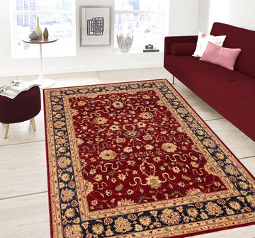 handmade Traditional Kafkaz Chobi Ziegler Red Blue Hand Knotted RECTANGLE 100% WOOL area rug 9 x 12